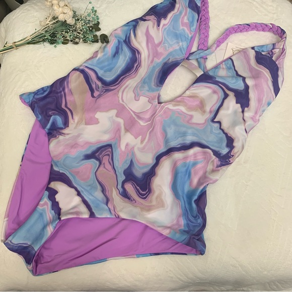 NWT BECCA BY REBECCA VIRTUE Skylar Plunge One Piece Swimsuit - Picture 6 of 13